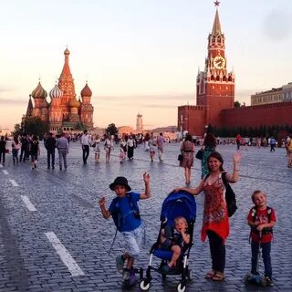 Прогулка с детьми в москве