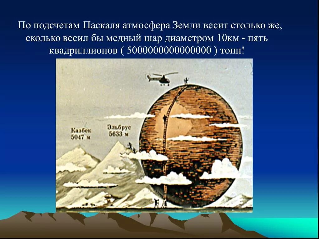 Медный шар в воздухе весит 1.96. Атмосфера земли весит. Вес атмосферы. По подсчетам Паскаля атмосфера земли. Сколько весит земная атмосфера.