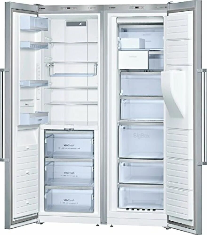Пустой холодильник. Холодильник Bosch kan56v45. Холодильник Bosch Side by Side kan 56v45. Bosch kan 56v45. Морозильник Bosch gsn36vl30.
