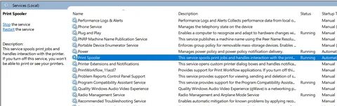 Служба принтера windows 10