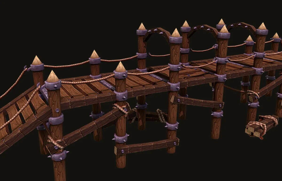 Unity bridge. Wooden bridge game props. мост в unity 3d. бесплатный 3д мост на юнити.