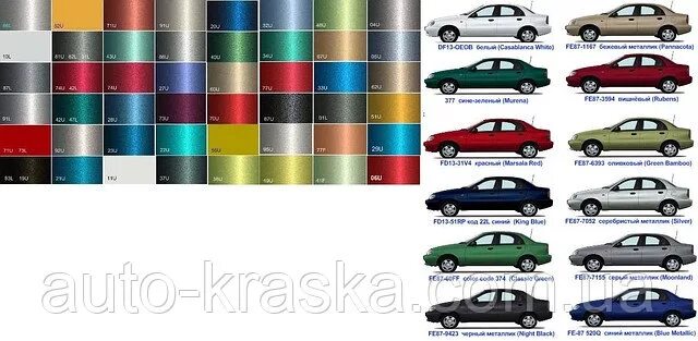 Как выглядит цвет металлик Выбор цвета центров дисков.
