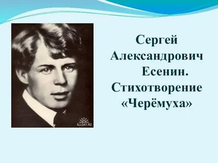 С а есенин 3 класс