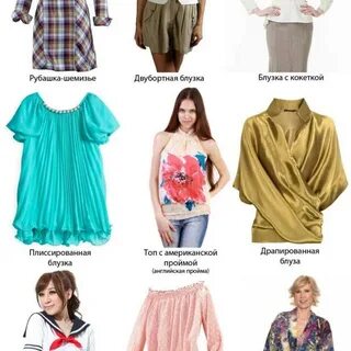 Современные названия женской одежды