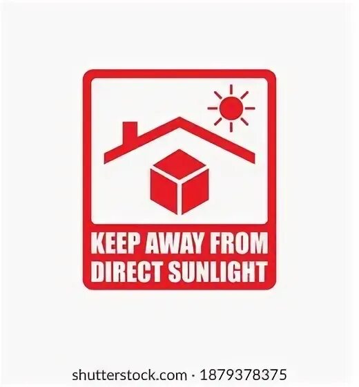 Sunlight direct. Keep away from sunlight.