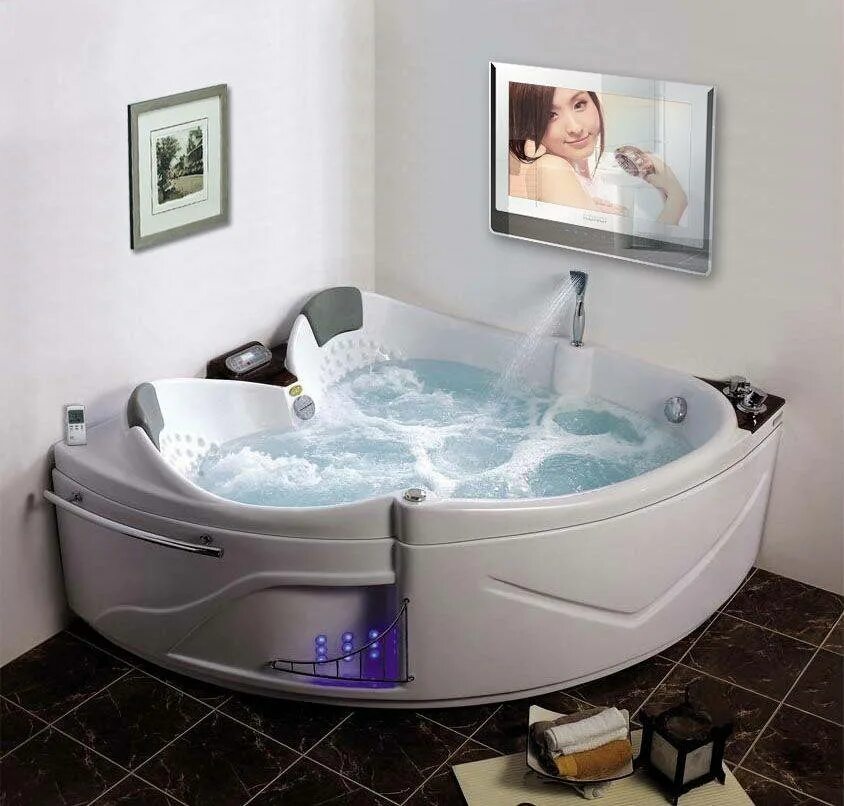 Ванны с гидромассажем для двоих Jacuzzi. Ванна джакузи (Jacuzzi Sharp Extra). Угловые ванны Jacuzzi с гидромассажем. Угловая ванна для двоих. Угловая гидромассажная ванна