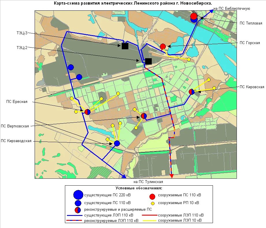 ЛЭП 110 кв карта Новосибирска. Схема ЛЭП 110 кв Ульяновска. Схема района электрических сетей. Схема ПС 110 кв районной сети электроснабжения. Тэц маршрут
