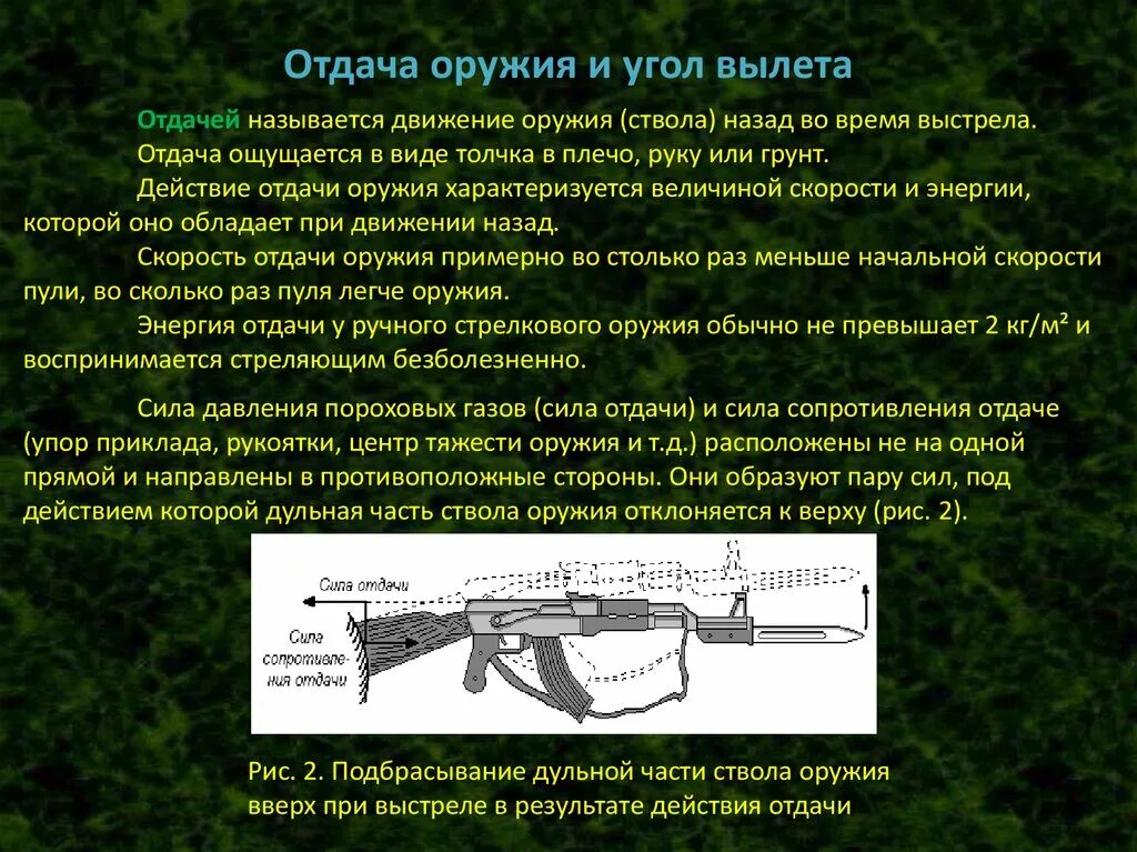 Явись оружие. Отдача оружия. Отдача выстрела. Отдача оружия и угол вылета. Движение оружия назад.