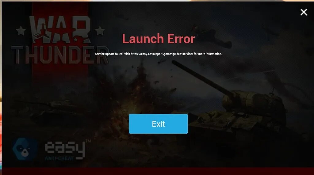 Failed to launch client. Failed to launch client