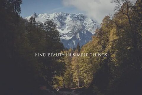 Find beauty