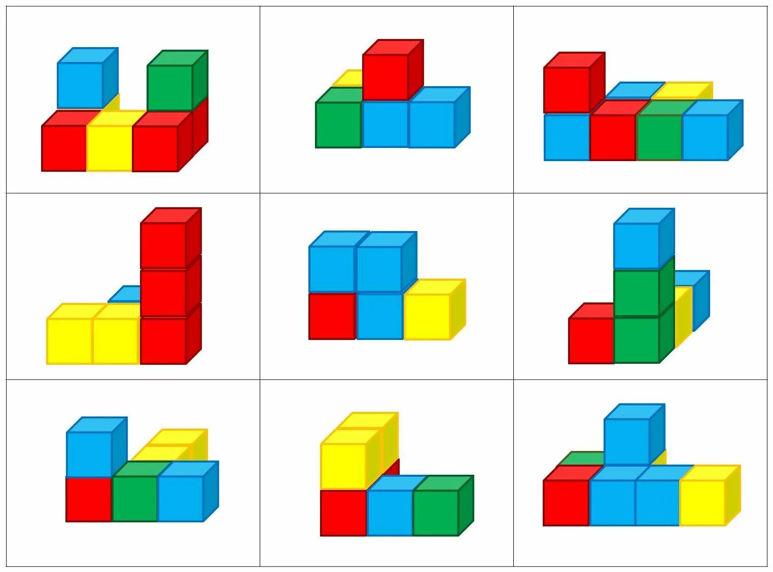 Конструирование для малышей. Схемы для конструирования младшая гр. Конструирование из кубиков в младшей группе. Фигуры из кубиков. Блоки дьенеша кораблик.