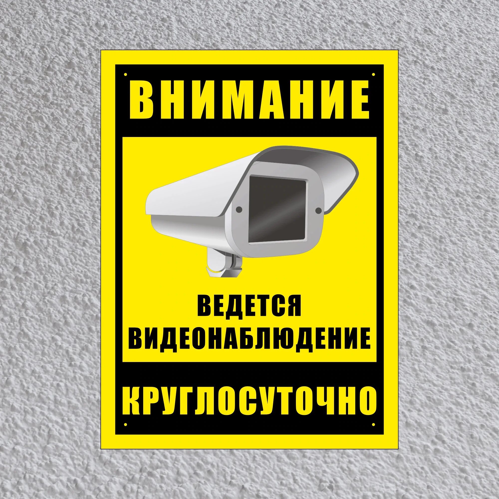Табличка информационная "Ведётся видеонаблюдение". 300х200 мм, 30 см, 20 см - ку