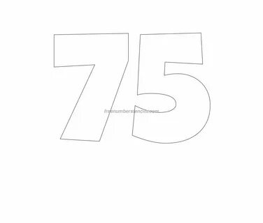 75 большими цифрами