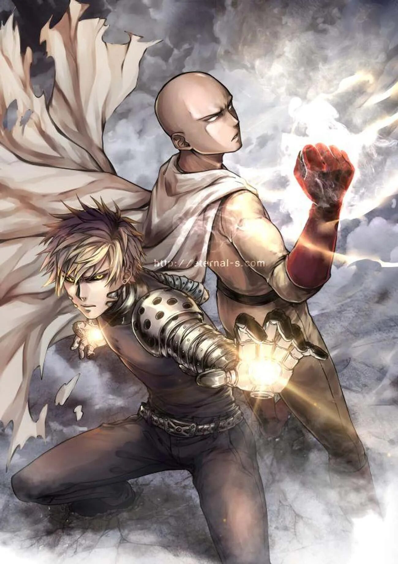 Onepunchman world. Генос Ванпанчмен. Saitama (one-Punch man). Мультфильмов one Punch man. Сайтама и Генос.