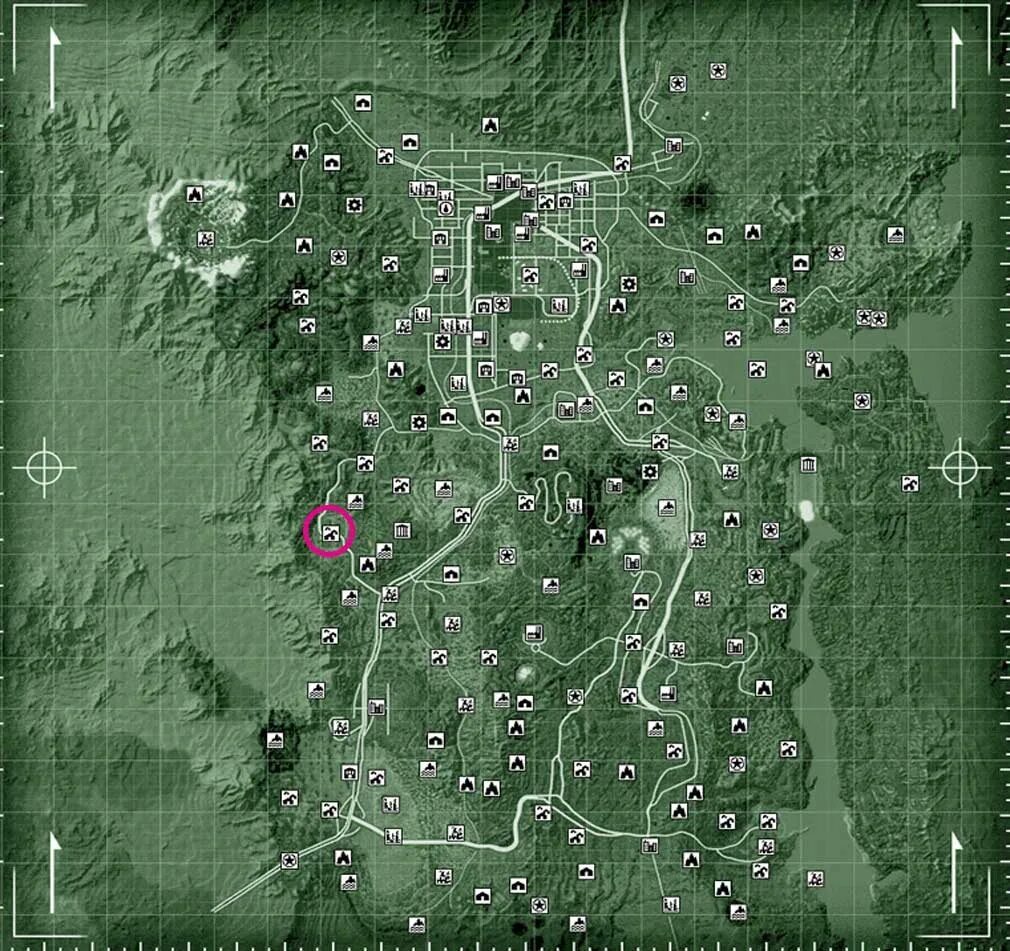 Нью вегас ниптон. Дом нэшей fallout new. Fallout new vegas карта локаций. Локации нью вегас. Fallout new vegas большая гора карта.