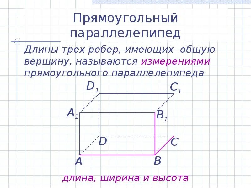 Вершина ребра параллелепипеда. Правильный прямоугольный параллелепипед. Вершины прямоугольного параллелепипеда. Строение прямоугольного параллелепипеда. Прямоугольный параллелепипед имеет измерения.