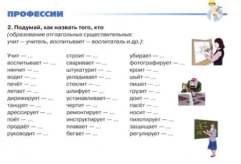 Развитие речи в старшей группе профессии