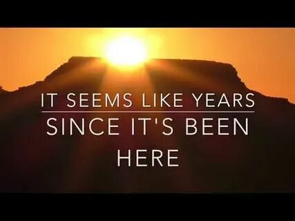 Sun is here