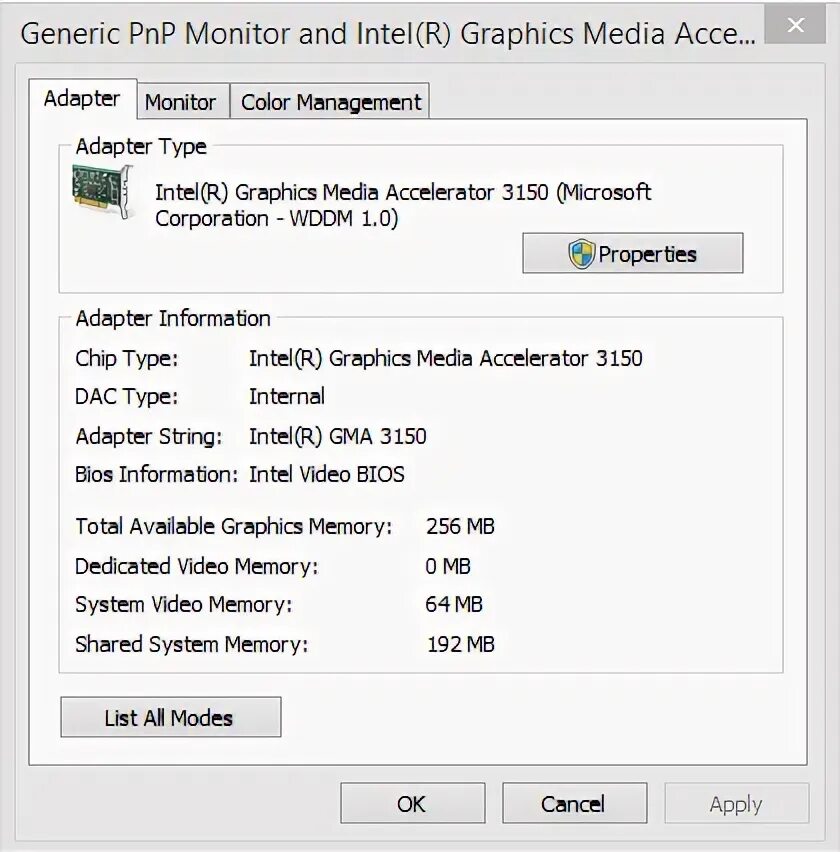 Intel r graphics accelerator 3150. Intel r graphics accelerator 3150