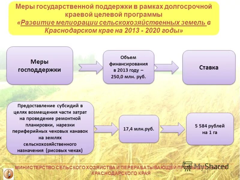 Меры поддержки промышленности