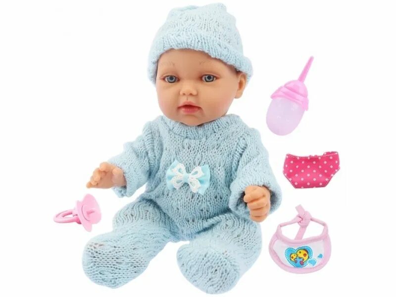 Игрушки и куклы. Пупс 1с. Пупс Lovely Baby Doll в комбинезоне, 12.5 см, xm629/3. Пупс 1 Toy Baby Doll в голубом, 28 см, т14114. Пупс 1