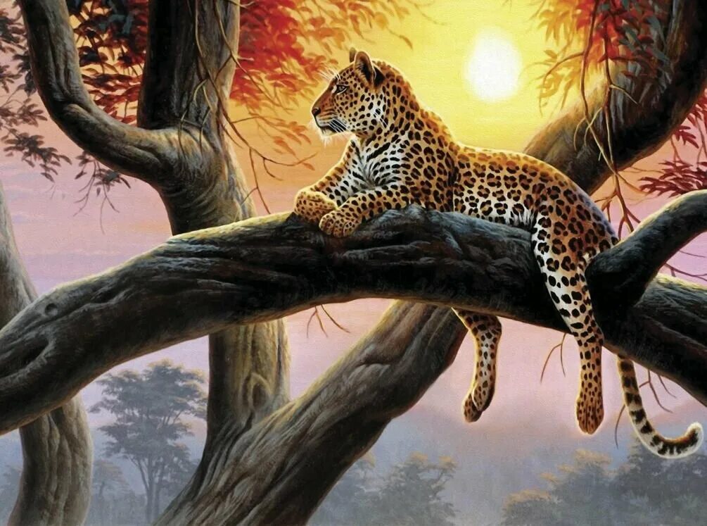 Тигр на ветке ребенок. Леопард на дереве. Картина леопард на дереве. Гепард на дереве. Фотообои с леопардом на стену.