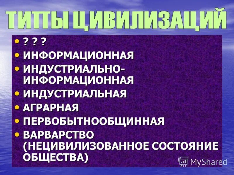 нецивилизованное окружение человека 7