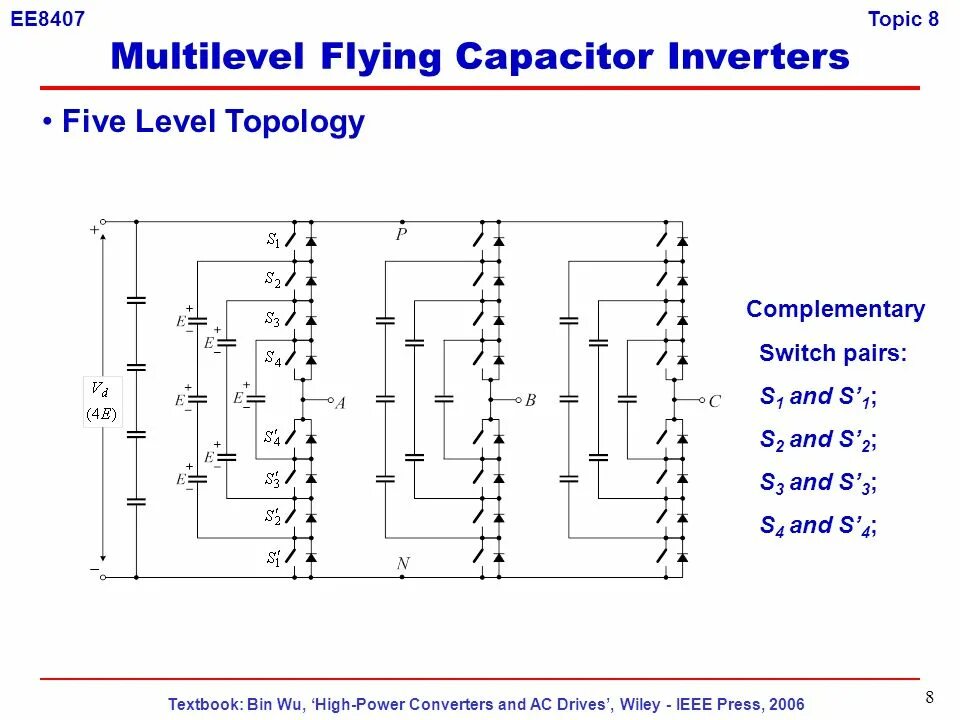 Systems topic. Flying capacitor Multilevel Inverter. Flying capacitor Inverter Switch. Flying capacitor Multilevel Inverter three phases. Flying capacitor three Level Inverter.