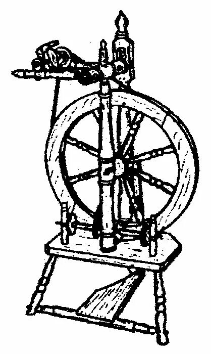 Самопрялка 14 век. Старинная прялка рисунок. Эскиз прялки. Конструкция прялки с колесом.