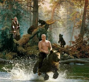 Legolas and Putin (on a bear) .