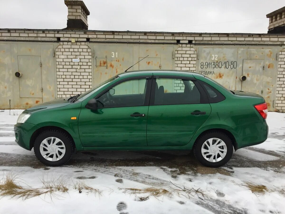 Зеленая гранта фото Купить б/у Lada (ВАЗ) Granta I 1.6 MT (87 л.с.) бензин механика в Санкт-Петербур