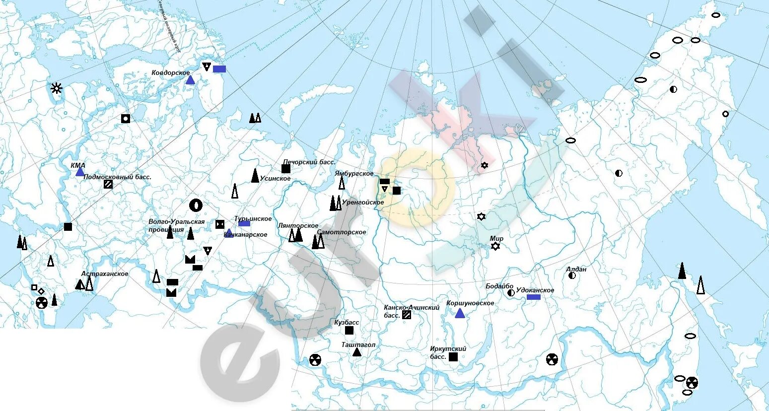 Месторождение полезных ископаемых в России на контурной карте. Контурная карта полезных ископаемых России. Минеральные ресурсы России контурная карта. Основные месторождения полезных ископаемых в России контурная карта.