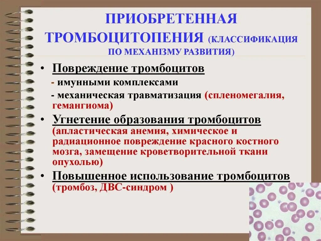 Приобретенные тромбоцитопении. Тромбоцитопения классификация. Тромбоцитопения причины. Симптоматические тромбоцитопении. Тромбоцитопения является