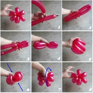 Мастер класс поделки из шаров - Как сделать цветы из шариков колбасок своими рук
