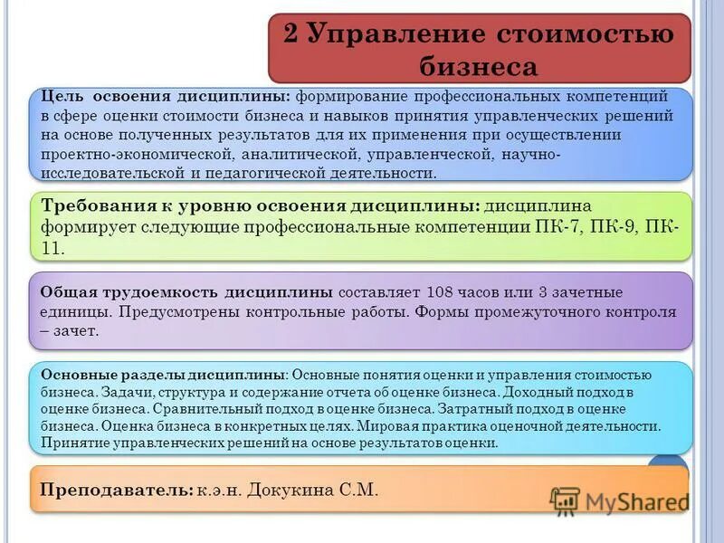 основные понятия оценки стоимости. недвижимость как объект оценки. виды стоимости подлежащие оценке. цели оценки стоимости предприятия. понятие оценки стоимости предприятия.