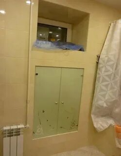 Дверцы в ванную в нишу