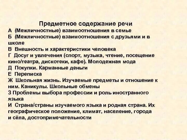 Организация предметного содержания. Предметное содержание речи это. Речь в межличностном взаимодействии это. Речь в межличностных отношениях. Компоненты содержания речи.