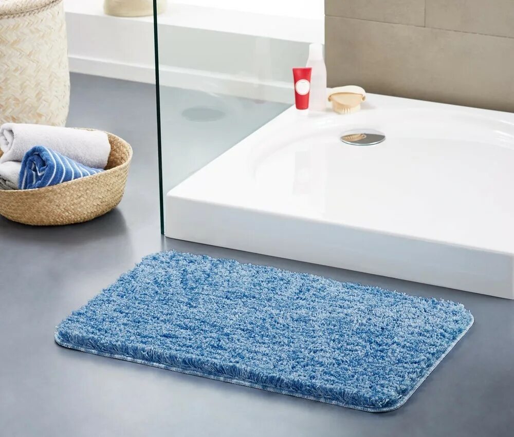 WASSERKRAFT Lippe BM-6515 Almondine Bath mat Badematte- коврик дляванной. Мягкий коврик для ванной. Коврик для ванной пушистый. Коврик в ванную впитывающий.