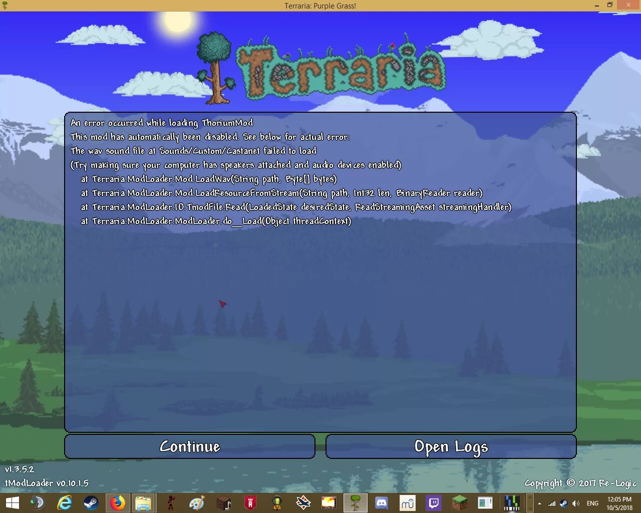 Terraria error. Модлоадер террария. Thorium Mod Terraria. Ториум мод русификатор. Tmodloader fm Mod ледяной цветок.