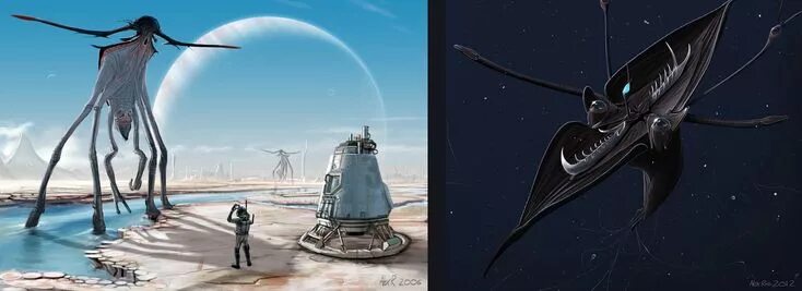 ArtStation - Xenobiology, Alex Ries Alien concept art, Science fiction art, Alie