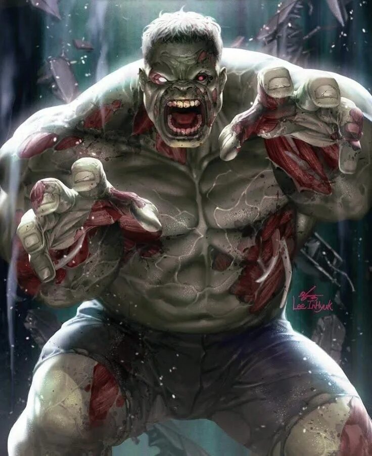 Immortal hulk. Zombie Hulk невероятный Халк.