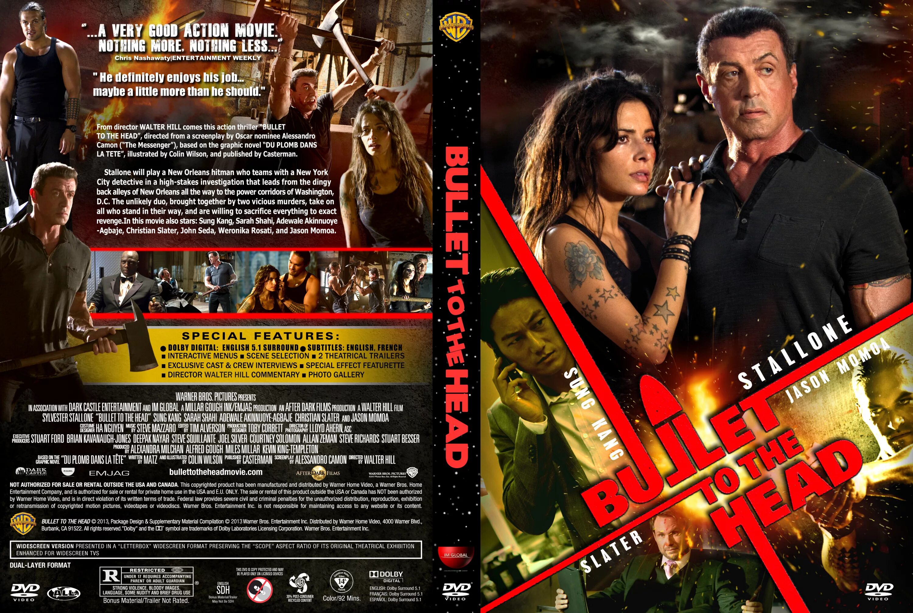 Неудержимый Bullet to the head 2013. DVD обложка. Читать книги андрея боярского неудержимый 5