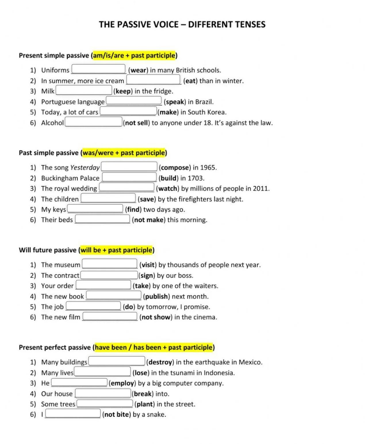 Passive voice ответы класс. Пассивный залог simple упражнения. Упражнения на пассивный залог в английском языке в present. Упражнения на страдательный залог simple. Passive Voice в английском упражнения 5 класс.