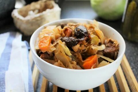 Бигус с квашеной капустой и картошкой