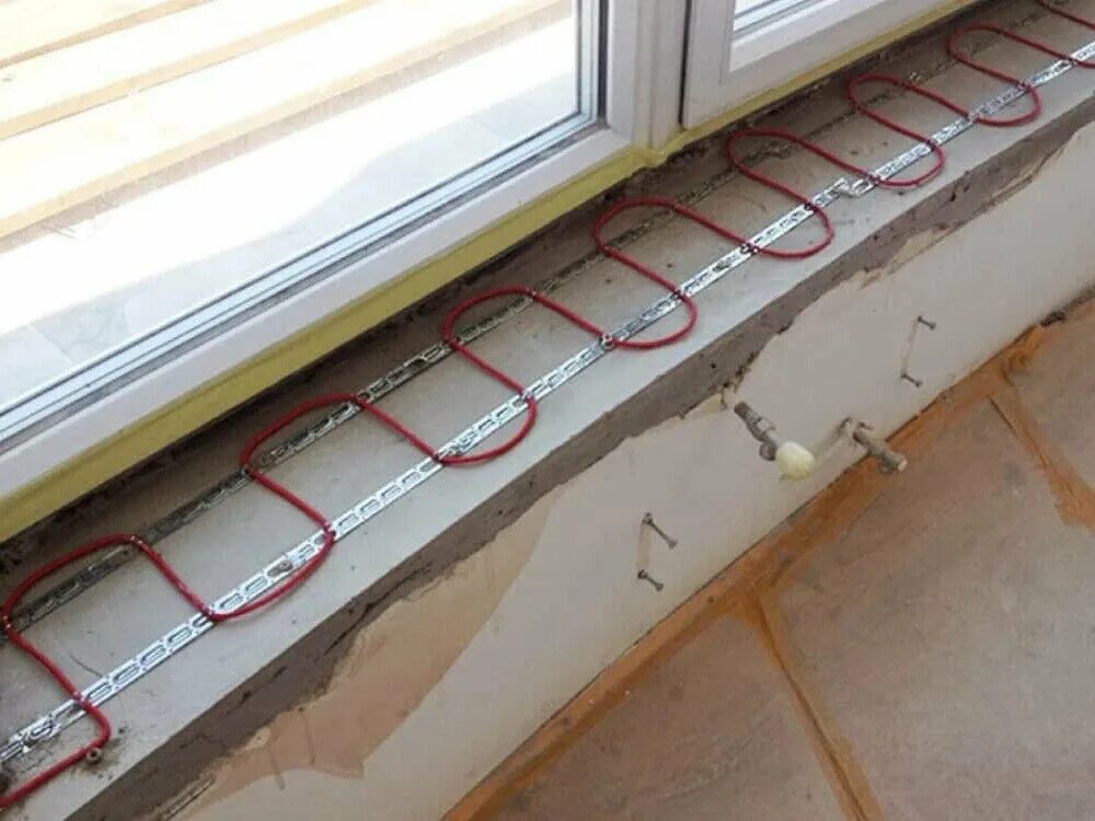 Теплый пол на окна
