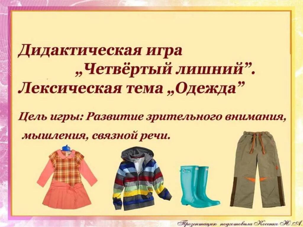 Интересное об одежде. Лексическая тема одежда. Одежда обувь головные уборы. Лексическая тема одежда обувь. Презентация по теме одежда.