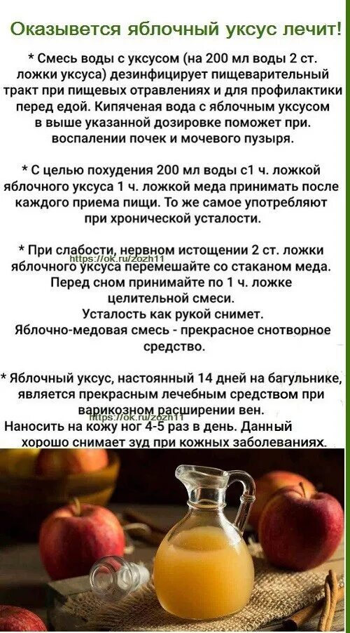 Тест яблочным уксусом