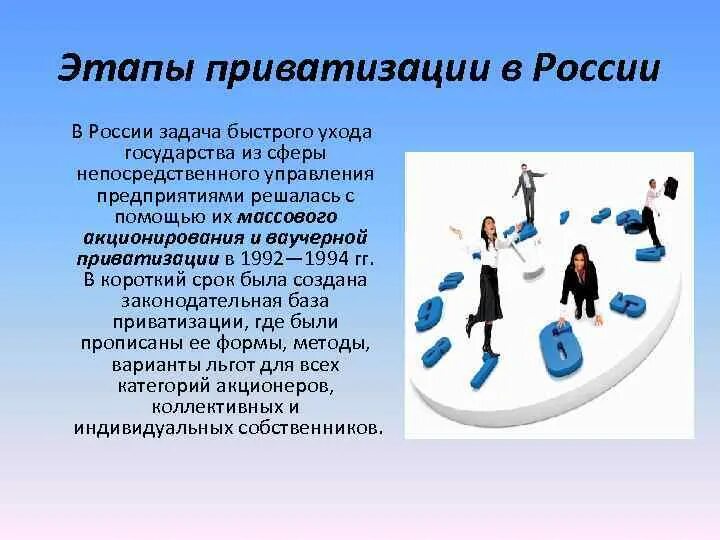 Ход приватизации. Этапы приватизации в России. Основные этапы приватизации в России. Этапы приватизации в экономике. «Этапы проведения приватизации в 1992-1998 гг.».