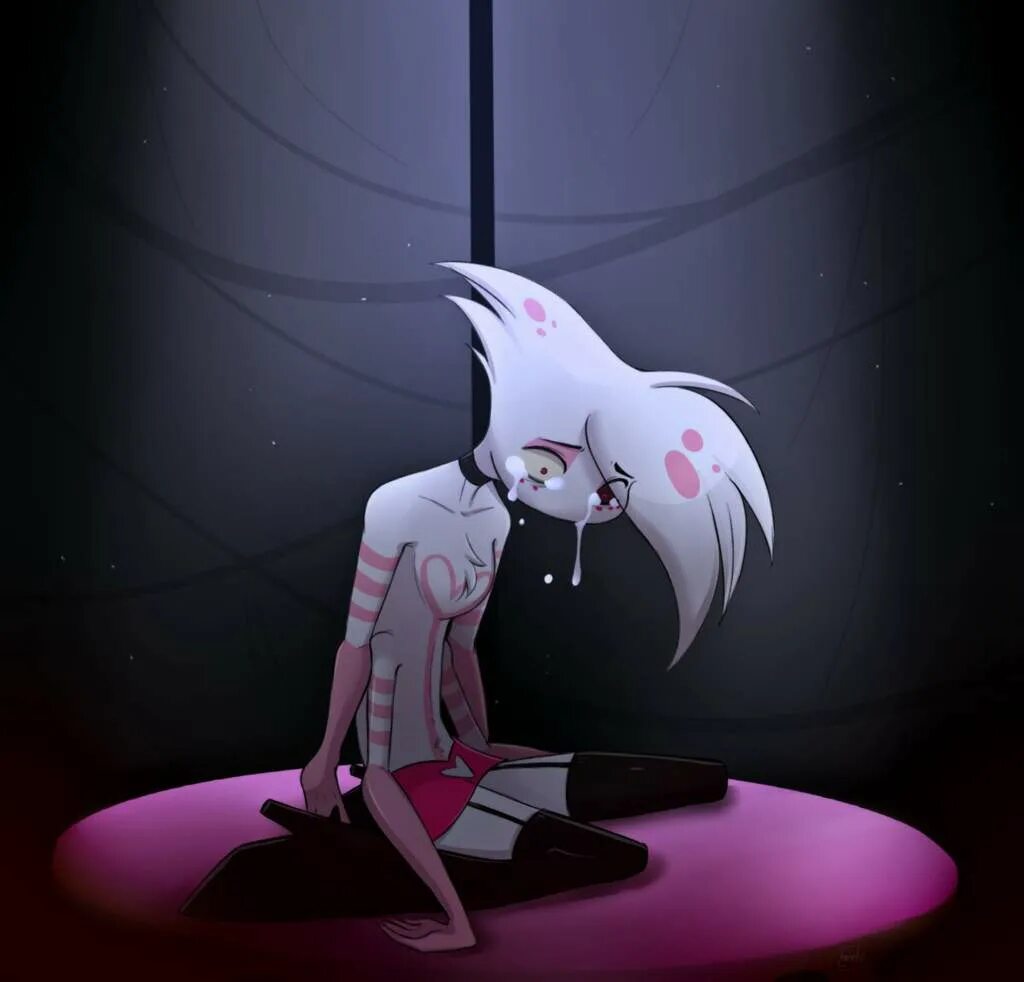 анна энджел. анджел даст отель хасбин. энжел вайки. энжел вайки. Angel wicky в платье.