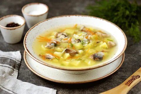 Картофельный суп с консервами